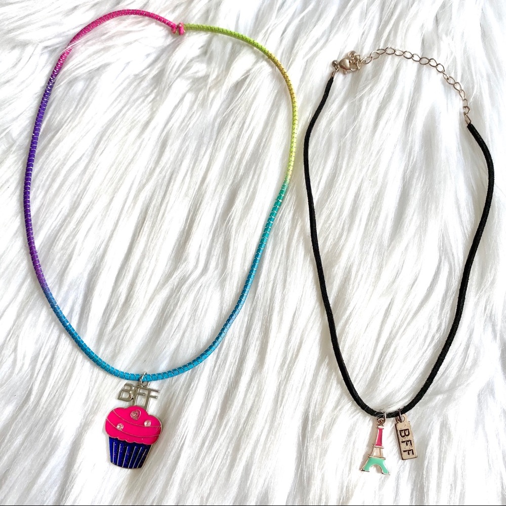 Girls' Best Friends Forever BFF Necklace Set of Two